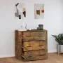 Smoked oak plywood sideboard 80x33x70 cm by vidaXL, Sideboards - Ref: Foro24-816581, Price: 103,71 €, Discount: %