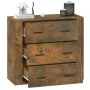 Sideboard aus geräuchertem Eichensperrholz, 80 x 33 x 70 cm von vidaXL, Sideboards - Ref: Foro24-816581, Preis: 103,71 €, Rab...