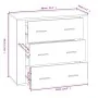 Sideboard aus geräuchertem Eichensperrholz, 80 x 33 x 70 cm von vidaXL, Sideboards - Ref: Foro24-816581, Preis: 103,71 €, Rab...