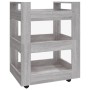 Carrito de cocina madera contrachapada gris Sonoma 60x45x80 cm de vidaXL, Carros de cocina y comedor - Ref: Foro24-816822, Pr...
