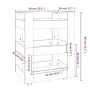 Sonoma Küchenwagen aus grauem Sperrholz 60x45x80 cm von vidaXL, Küchen- und Speisewagen - Ref: Foro24-816822, Preis: 53,22 €,...