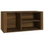 Shoe cabinet made of brown oak plywood, 100x35x45 cm by vidaXL, Shoe racks and shoe organizers - Ref: Foro24-816927, Price: 4...