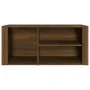 Mueble zapatero madera contrachapada marrón roble 100x35x45 cm de vidaXL, Zapateros y organizadores de calzado - Ref: Foro24-...