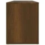 Mueble zapatero madera contrachapada marrón roble 100x35x45 cm de vidaXL, Zapateros y organizadores de calzado - Ref: Foro24-...