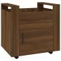 Schreibtischwagen aus braunem Eichensperrholz, 60 x 45 x 60 cm von vidaXL, Küchen - und Speisenwagen - Ref: Foro24-816615, Pr...