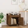 Schreibtischwagen aus braunem Eichensperrholz, 60 x 45 x 60 cm von vidaXL, Küchen - und Speisenwagen - Ref: Foro24-816615, Pr...