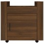 Oak brown plywood desk cart 60x45x60 cm by vidaXL, Cars and islands - Ref: Foro24-816615, Price: 54,87 €, Discount: %