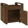Schreibtischwagen aus braunem Eichensperrholz, 60 x 45 x 60 cm von vidaXL, Küchen - und Speisenwagen - Ref: Foro24-816615, Pr...