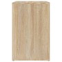 Shoe cabinet made of Sonoma oak plywood wood 130x35x54 cm by vidaXL, Shoe racks and shoe organizers - Ref: Foro24-816747, Pri...