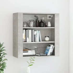 Wandschrank aus betongrauem Sperrholz, 80 x 33 x 80 cm von vidaXL, Sideboards - Ref: Foro24-816596, Preis: 80,38 €, Rabatt: %