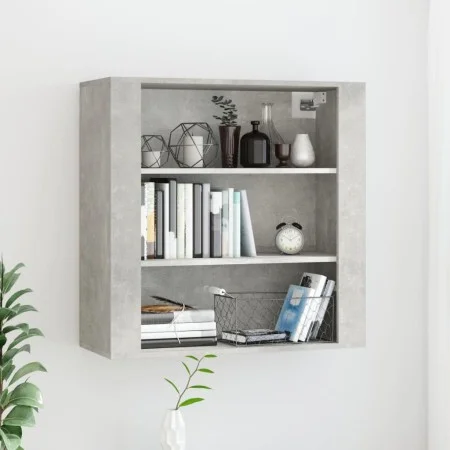 Concrete gray plywood wall cabinet 80x33x80 cm by vidaXL, Sideboards - Ref: Foro24-816596, Price: 81,97 €, Discount: %