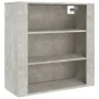 Concrete gray plywood wall cabinet 80x33x80 cm by vidaXL, Sideboards - Ref: Foro24-816596, Price: 81,97 €, Discount: %