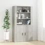 Concrete gray plywood wall cabinet 80x33x80 cm by vidaXL, Sideboards - Ref: Foro24-816596, Price: 81,97 €, Discount: %