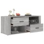 Sonoma TV-Möbel aus grauem Sperrholz 100x35x40 cm von vidaXL, TV-Möbel - Ref: Foro24-823105, Preis: 73,27 €, Rabatt: %
