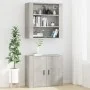 Concrete gray plywood wall cabinet 80x33x80 cm by vidaXL, Sideboards - Ref: Foro24-816596, Price: 81,97 €, Discount: %