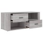 Sonoma TV-Möbel aus grauem Sperrholz 100x35x40 cm von vidaXL, TV-Möbel - Ref: Foro24-823105, Preis: 73,27 €, Rabatt: %