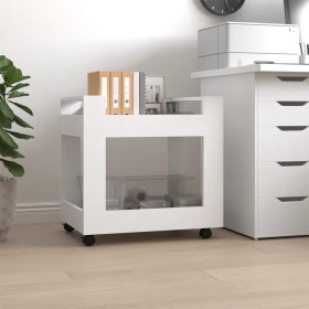 Sperrholz Schreibtischwagen weiß 60x45x60 cm von vidaXL, Küchen - und Speisenwagen - Ref: Foro24-816600, Preis: 44,52 €, Raba...