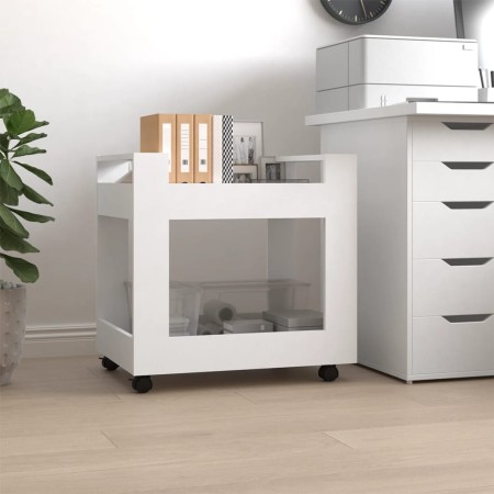 Sperrholz Schreibtischwagen weiß 60x45x60 cm von vidaXL, Küchen - und Speisenwagen - Ref: Foro24-816600, Preis: 44,52 €, Raba...