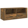 TV-Schrank aus geräuchertem Eichensperrholz, 100 x 35 x 40 cm von vidaXL, TV-Möbel - Ref: Foro24-816813, Preis: 65,06 €, Raba...