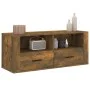 TV-Schrank aus geräuchertem Eichensperrholz, 100 x 35 x 40 cm von vidaXL, TV-Möbel - Ref: Foro24-816813, Preis: 64,34 €, Raba...