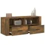 TV-Schrank aus geräuchertem Eichensperrholz, 100 x 35 x 40 cm von vidaXL, TV-Möbel - Ref: Foro24-816813, Preis: 64,34 €, Raba...