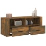 TV-Schrank aus geräuchertem Eichensperrholz, 100 x 35 x 40 cm von vidaXL, TV-Möbel - Ref: Foro24-816813, Preis: 65,06 €, Raba...
