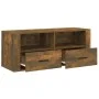 Smoked oak plywood TV cabinet 100x35x40 cm by vidaXL, TV Furniture - Ref: Foro24-816813, Price: 64,34 €, Discount: %