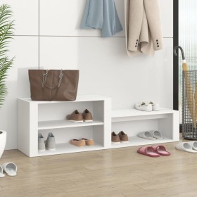 Plywood white shoe cabinet 150x35x45 cm by vidaXL, Shoe racks and shoe organizers - Ref: Foro24-816912, Price: 47,40 €, Disco...
