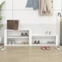 Plywood white shoe cabinet 150x35x45 cm by vidaXL, Shoe racks and shoe organizers - Ref: Foro24-816912, Price: 47,40 €, Disco...