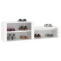 Sperrholz Schuhschrank weiß 150x35x45 cm von vidaXL, Schuhregale und Schuhorganisatoren - Ref: Foro24-816912, Preis: 47,40 €,...