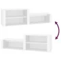 Plywood white shoe cabinet 150x35x45 cm by vidaXL, Shoe racks and shoe organizers - Ref: Foro24-816912, Price: 47,40 €, Disco...