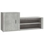 Schuhschrank aus grauem Beton-Sperrholz 130x35x54 cm von vidaXL, Schuhregale und Schuhorganisatoren - Ref: Foro24-816748, Pre...