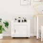 Carrito de escritorio contrachapada blanco brillo 60x45x60 cm de vidaXL, Carros e islas - Ref: Foro24-816610, Precio: 53,82 €...