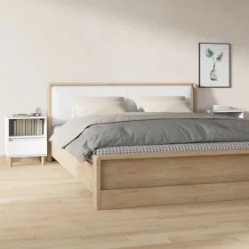 Two white bedside tables 40x35x50 cm by vidaXL, Nightstands - Ref: Foro24-821795, Price: 92,25 €, Discount: %