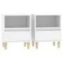 Two white bedside tables 40x35x50 cm by vidaXL, Nightstands - Ref: Foro24-821795, Price: 92,25 €, Discount: %