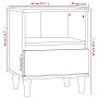 Nachttische 2 Einheiten weiße Farbe 40x35x50 cm von vidaXL, Nachttische - Ref: Foro24-821795, Preis: 93,63 €, Rabatt: %
