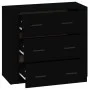 Schwarzes Sperrholz-Sideboard 80x33x70 cm von vidaXL, Sideboards - Ref: Foro24-816577, Preis: 98,30 €, Rabatt: %