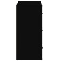 Aparador de madera contrachapada negro 80x33x70 cm de vidaXL, Aparadores - Ref: Foro24-816577, Precio: 102,58 €, Descuento: %