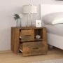 Smoked oak plywood nightstand 60x36x45 cm by vidaXL, Nightstands - Ref: Foro24-816741, Price: 43,90 €, Discount: %