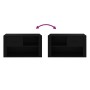 Shoe cabinet made of black plywood wood 80x35x45 cm by vidaXL, Shoe racks and shoe organizers - Ref: Foro24-816753, Price: 49...
