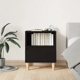 Mesita de noche negro 40x35x50 cm de vidaXL, Mesitas de noche - Ref: Foro24-821796, Precio: 42,77 €, Descuento: %