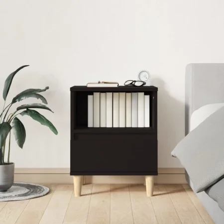 Mesita de noche negro 40x35x50 cm de vidaXL, Mesitas de noche - Ref: Foro24-821796, Precio: 42,74 €, Descuento: %