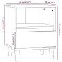 Black nightstand 40x35x50 cm by vidaXL, Nightstands - Ref: Foro24-821796, Price: 42,79 €, Discount: %