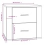 Hellweißer Nachttisch 50x39x47 cm von vidaXL, Schließfächer und Lagerschränke - Ref: Foro24-816706, Preis: 60,44 €, Rabatt: %