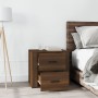 Nachttisch aus brauner Eiche 50x39x47 cm von vidaXL, Schließfächer und Lagerschränke - Ref: Foro24-816711, Preis: 53,14 €, Ra...