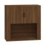 Wandschrank aus braunem Eichensperrholz, 80 x 33 x 80 cm von vidaXL, Sideboards - Ref: Foro24-816591, Preis: 68,17 €, Rabatt: %