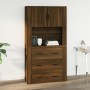 Wandschrank aus braunem Eichensperrholz, 80 x 33 x 80 cm von vidaXL, Sideboards - Ref: Foro24-816591, Preis: 68,17 €, Rabatt: %