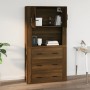 Wandschrank aus braunem Eichensperrholz, 80 x 33 x 80 cm von vidaXL, Sideboards - Ref: Foro24-816591, Preis: 68,17 €, Rabatt: %