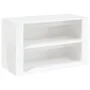 Mueble zapatero madera contrachapada blanco brillo 75x35x45 cm de vidaXL, Zapateros y organizadores de calzado - Ref: Foro24-...