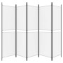 5-Panel Weißer Stoff Raumteiler 250x180 cm von vidaXL, Raumteiler - Ref: Foro24-350218, Preis: 52,60 €, Rabatt: %